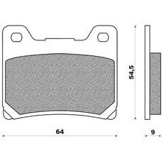 BRZDOVÉ DOŠTIČKY (ORGANICKÁ ZMES) NEWFREN (2 KS V BALENIE)