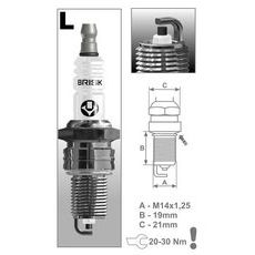 ZAPAĽOVACIE SVIEČKA L15YC RAD SUPER, BRISK - ČESKÁ REPUBLIKA