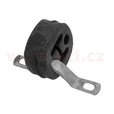 GUMOVÝ ZÁVĚS VÝFUKU S KOVOVÝM DRŽÁKEM (ROZTEČ 83 MM)