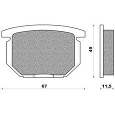 BRZDOVÉ DOŠTIČKY (ZMES ROAD TOURING SINTERED) NEWFREN (2 KS V BALENIE)