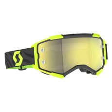 SCOTT BRÝLE FURY ZEBRA BLACK/NEON YELLOW YELLOW CHROME WORKS