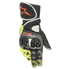 RUKAVICE GP PLUS R 2, ALPINESTARS (ŠEDÁ/ČERNÁ/ŽLUTÁ FLUO/ČERVENÁ FLUO/BÍLÁ)