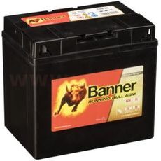 30AH BATERIE, 360A, PRAVÁ BANNER RUNNING BULL AGM 184X124X170