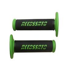 OFFROAD GRIPS ACCOSSATO GR008 IN BLACK COLOR WITH COLORED LOGO