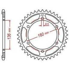 OCEĽOVÁ ROZETA PRE SEKUNDÁRNE REŤAZY TYPU 520, JT - ANGLICKO (44 ZUBOV)