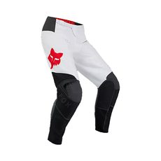FOX 180 FLOW PANT - WHITE/RED