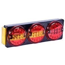 ZADNÍ SVĚTLO UNIVERZÁLNÍ, UCHYCENÍ NA 4 ŠROUBY, 5 FUNKCÍ, (LED) 9-33V TRUCK L