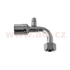 FITINKA OCEĽOVÁ NAMAČKÁVACIA S KRYTKOU O-KRÚŽOK SAMICA S HP PORTOM 90° 1/2" PRE HADICE G8 (10 MM) ZÁVIT UNF 3/4"