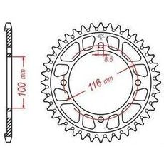 DURALOVÁ ROZETA PRE SEKUNDÁRNE REŤAZY TYPU 428, JT - ANGLICKO (52 ZUBOV)