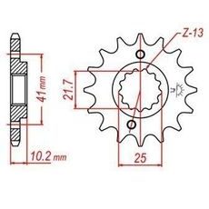 REŤAZOVÉ KOLIESKO PRE SEKUNDÁRNE REŤAZY TYPU 520, JT - ANGLICKO (15 ZUBOV)