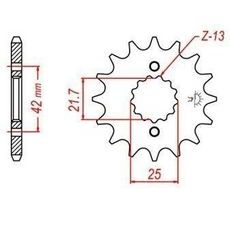 REŤAZOVÉ KOLIESKO PRE SEKUNDÁRNE REŤAZY TYPU 530, JT - ANGLICKO (15 ZUBOV)