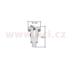 PLASTOVÁ PŘÍCHYTKA S VNITŘNÍM ZÁVITEM (SADA 10 KS)