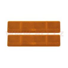 UNIVERZÁLNÍ ODRAZKA OBDÉLNÍK, SAMOLEPÍCÍ, ORANŽOVÁ (173X40 MM) 2 KS