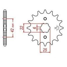 REŤAZOVÉ KOLIESKO PRE SEKUNDÁRNE REŤAZY TYPU 530, JT - ANGLICKO (17 ZUBOV)