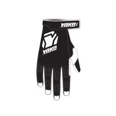Motokrosové rukavice YOKO TWO Čierna/biela XL (10)