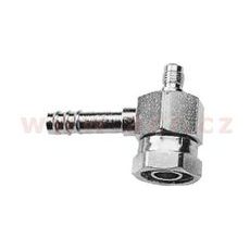 FITINKA HLINÍKOVÁ NAMAČKÁVACIA S 1/4" VENTILOM ROTALOCK SAMICA KRÁTKA 45° PRE HADICE G8 (10 MM) ZÁVIT UNS 2B 1"