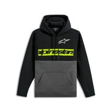 MIKINA PARALLEL HOODIE, ALPINESTARS (ČERNÁ/ŠEDÁ)