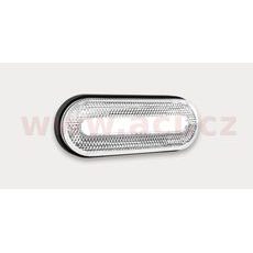 POZIČNÍ SVĚTLO LED OVÁLNÉ BÍLÉ (126X51 MM) S ODRAZKOU, S DRŽÁKEM V ZADNÍ ČÁSTI