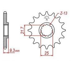 REŤAZOVÉ KOLIESKO PRE SEKUNDÁRNE REŤAZY TYPU 520, JT - ANGLICKO (15 ZUBOV)