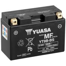 MOTOBATÉRIE 12V, YT9B, 8,4AH, 120A, BEZÚDRŽBOVÁ MF AGM 150X70X105, YUASA ORIGINÁL (AKTIVOVANÁ VE VÝROBE)