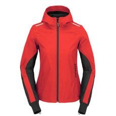 BUNDA HOODIE ARMOR LIGHT LADY 2023, SPIDI, DÁMSKA (ČERNÁ/ČERVENÁ)