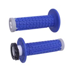 ODI GRIPS NOMAD W/D30 LOCK-ON OFF-ROAD GRIP BLUE/GREY/GREY