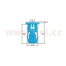 PLASTOVÁ PŘÍCHYTKA S VNITŘNÍM ZÁVITEM (SADA 10 KS)