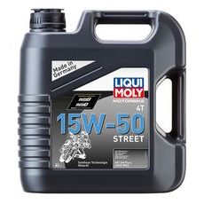 LIQUI MOLY MOTORBIKE 4T 15W50 STREET, POLOSYNTETICKÝ MOTOROVÝ OLEJ 4 L