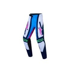 NOHAVICE SUPERTECH MAVEN YOUTH, ALPINESTARS, DETSKÉ (BÍLÁ/MODRÁ/FIALOVÁ/ZELENÁ FLUO) 2027
