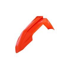 BLATNÍK PREDNÝ KTM, RTECH (NEON ORANŽOVÝ, S PRIEDUCHY)