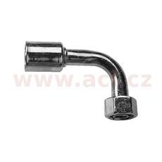 FITINKA OCEĽOVÁ NAMAČKÁVACIA S KRYTKOU O-KRÚŽK SAMICA 90° PRE HADICE G12 (16 MM) ZÁVIT UNS 1"1/16