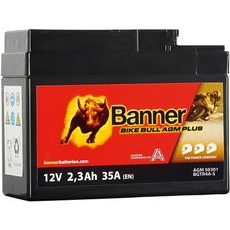 BATERIE AGM PLUS 12V, BGTR4A-S, 2,3AH, 35A, BANNER BIKE BULL AGM PLUS 112X48X85