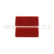 UNIVERZÁLNÍ ODRAZKA OBDÉLNÍK, SAMOLEPÍCÍ, ČERVENÁ (94X44 MM) 2 KS