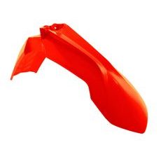 BLATNÍK PREDNÝ KTM, RTECH (NEON ORANŽOVÝ, S PRIEDUCHY)