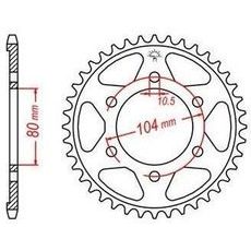 OCEĽOVÁ ROZETA PRE SEKUNDÁRNE REŤAZY TYPU 525, JT - ANGLICKO (39 ZUBOV)
