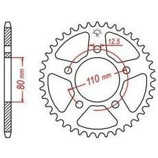 OCEĽOVÁ ROZETA PRE SEKUNDÁRNE REŤAZY TYPU 630, JT - ANGLICKO (33 ZUBOV)