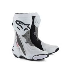 TOPÁNKY SUPERTECH R VENTED, ALPINESTARS (BÍLÁ/SVĚTLE ŠEDÁ/ČERNÁ, PERFOROVANÁ OBŠÍVKA) 2026