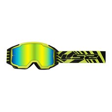 LS2 CHARGER PRO GOGGLE H-V YELLOW WITH IRIDIUM VISOR