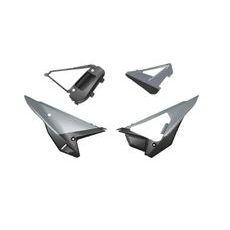 BOČNÉ ČÍSLOVÉ TABUĽKY (VR. KRYTU VZDUCH. FILTRA) REVOLUTION HONDA, RTECH (EDÍCIA QUANTUM ŠEDÁ-ČERNÁ)