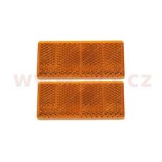 UNIVERZÁLNÍ ODRAZKA OBDÉLNÍK, SAMOLEPÍCÍ, ORANŽOVÁ (69X31,5 MM) 2 KS