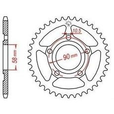 OCEĽOVÁ ROZETA PRE SEKUNDÁRNE REŤAZY TYPU 520, JT - ANGLICKO (38 ZUBOV)