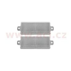 UNIVERZÁLNÍ ODRAZKA OBDÉLNÍK S DVĚMA OTVORY PRO UCHYCENÍ, BÍLÁ (90X40) 2 KS