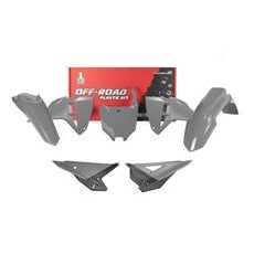 KOMPLETNÉ SADA PLASTOV 5 DIELOV HONDA, RTECH (EDÍCIA QUANTUM ŠEDÁ, ČIERNA)