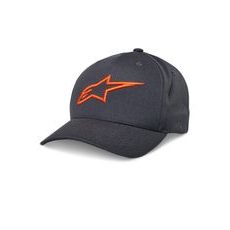 ŠILTOVKA AGELESS SNAPBACK, ALPINESTARS (ŠEDÁ/ORANŽOVÁ)