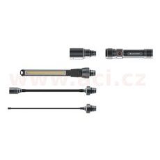 LED LENSER WORKERS FRIEND - RUČNÍ SVÍTILNA PRACOVNÍ SE 4 VYMĚNNÝMI HLAVICEMI, DOBÍJECÍ, ZÁRUKA 7 LET