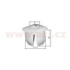 PLASTOVÁ PŘÍCHYTKA S VNITŘNÍM ZÁVITEM (SADA 10 KS)