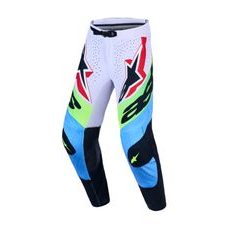 NOHAVICE SUPERTECH DYNA, ALPINESTARS (SVETLE ŠEDÁ/ZELENÁ FLUO/MODRÁ/ČERNÁ) 2027
