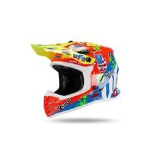 UFO PRILBA DETSKÁ KOREY 2026 MODRÁ-ČERVENÁ-NEÓNOVÁ ŽLTÁ