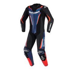 JEDNODIELNA KOMBINÉZA GP FORCE V2, ALPINESTARS (ČERNÁ/MODRÁ/ČERVENÁ FLUO) 2026