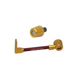 LEVER GUARD ACCOSSATO WITH RED HOSE AND JOINT LEFT, ALUMINIUM